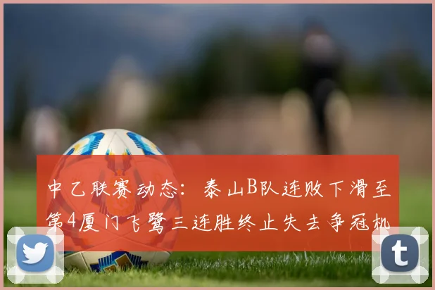 中乙联赛动态：泰山B队连败下滑至第4厦门飞鹭三连胜终止失去争冠机会
